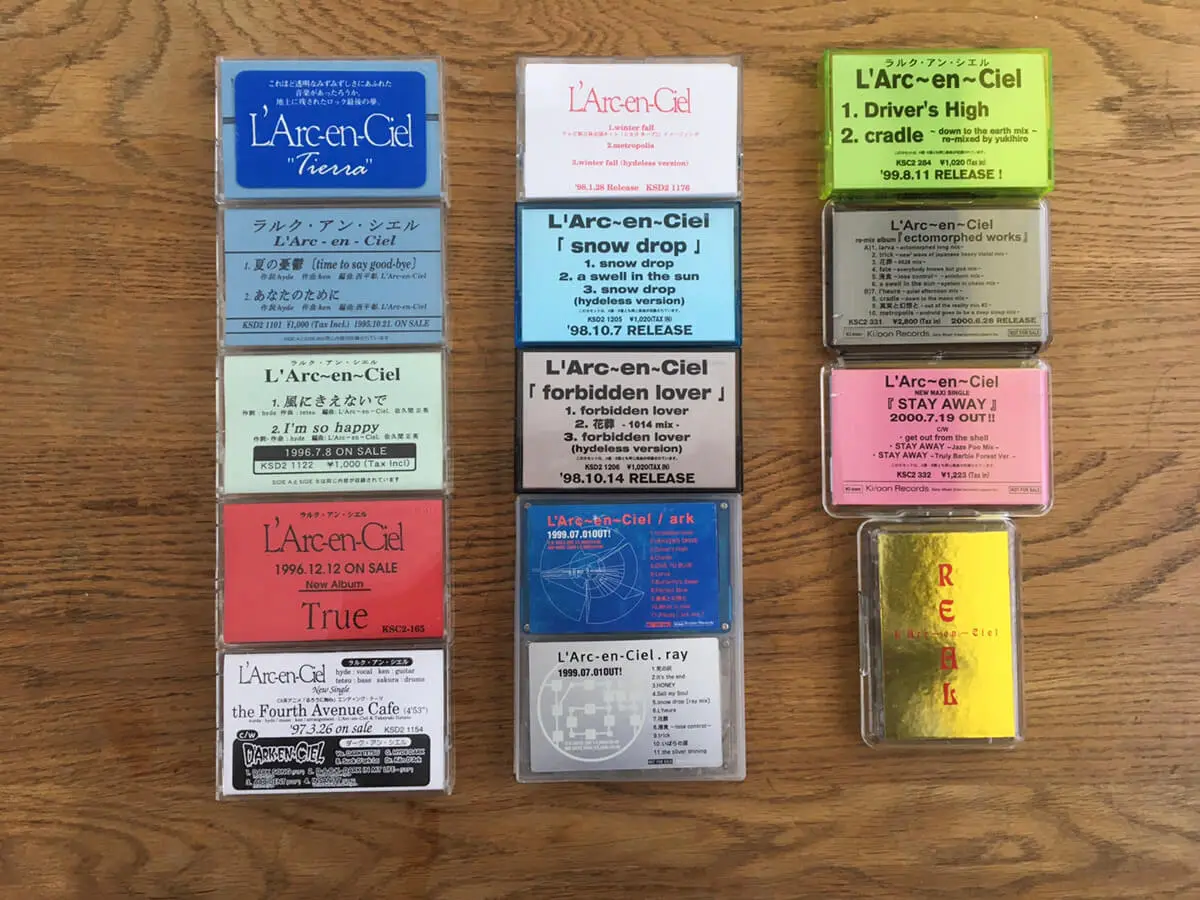 宅配買取】L'Arc-en-Ciel、90s～2000年の見本盤カセットテープを大阪府 ...